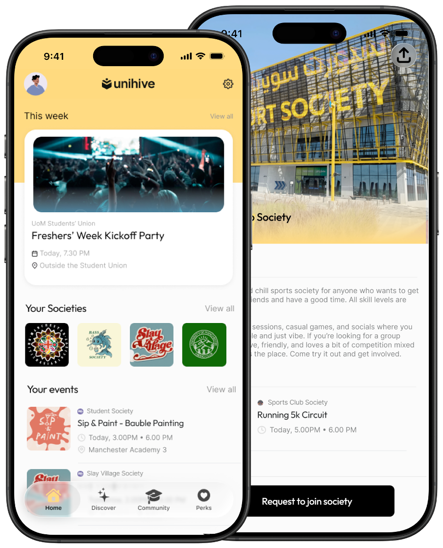Unihive App on Mobile